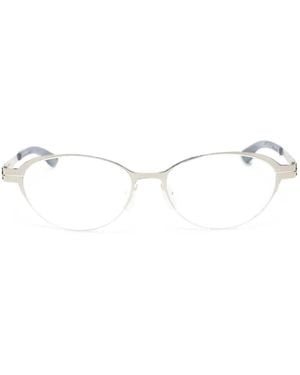 Ic! Berlin Lunettes De Vue Acoustic À Monture Ronde - White