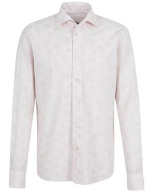 Vincenzo Di Ruggiero Floral-Jacquard Shirt - White