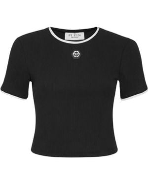Philipp Plein Logo-Patch T-Shirt - Black