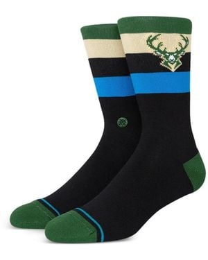 Stance X Nba Stripe Crew Socks - Green