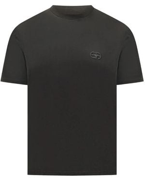 Emporio Armani Appliqué T-Shirt - Black