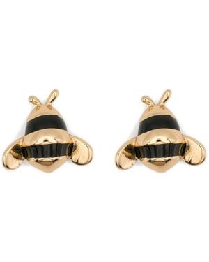 Kate Spade Pendientes Summer Daze Con Aplique De Abeja - Metálico