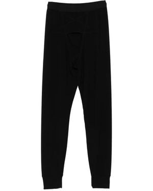 Rick Owens Pentagram-Stitch Thermal Leggings - Black