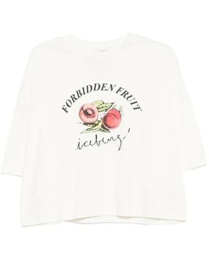 Iceberg Fruit-Print T-Shirt - White