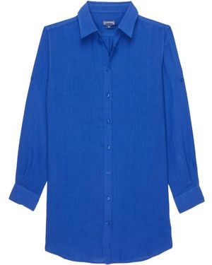 Vilebrequin Solid Hemdkleid - Blau