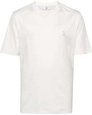 Brunello Cucinelli T-Shirt With Print - White