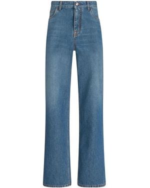 Etro Straight Leg Jeans - Blue