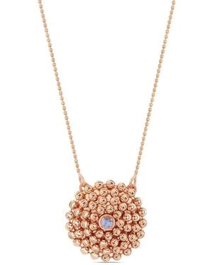 Officina Bernardi Collar Mimosa mediano en oro rosa de 18 ct con zafiro - Blanco