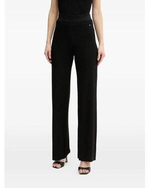 ARMANI EXCHANGE Pantalon Côtelé À Coupe Évasée - Black