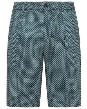 Cruna Pantalones Cortos Clichy Con Estampado Geométrico - Azul