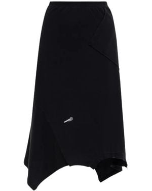Vetements Asymmetric Midi Skirt - Black