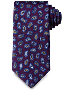 Bona Furtuna Paisley-Print Tie - Blue
