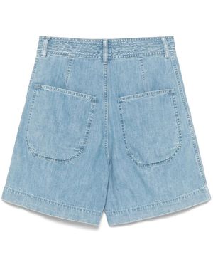 Isabel Marant Ingrid Drawstring Shorts in Natural | Lyst