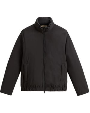 Woolrich High-Neck Bomber Padded Jacket - Black