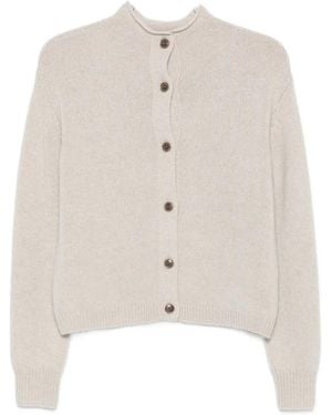 Lisa Yang Crew-Neck Cardigan - White