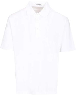 Al Duca d'Aosta Short-Sleeve Spread-Collar Polo Shirt - White