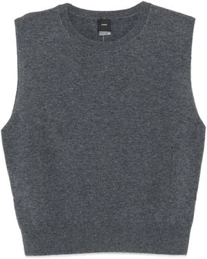 Pinko Knit Sleeveless Jumper - Grey