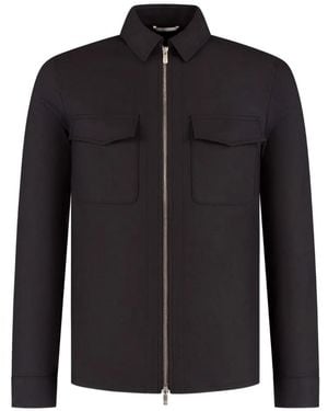 Marco Pescarolo Zip-Fastening Overshirt - Black