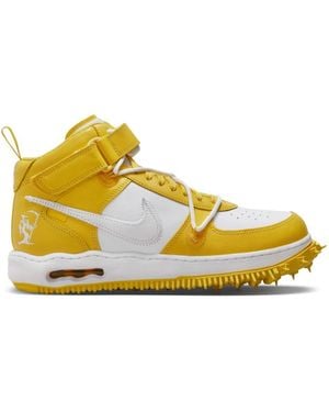 NIKE X OFF-WHITE X Off- Air Force 1 Mid Sp Trainers - Yellow