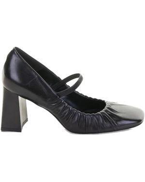 Guglielmo Rotta 70mm Leather Block-heel Pumps - ブラック