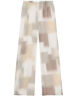 ARMANI EXCHANGE Elasticated Printed Trousers - White
