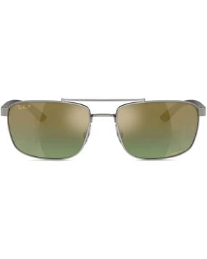 Ray-Ban スクエアフレーム サングラス - グリーン