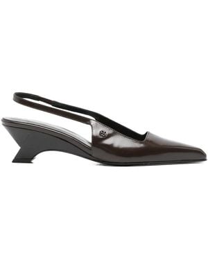 Dorothee Schumacher 60Mm Slingback Heeled Court Shoes - Brown