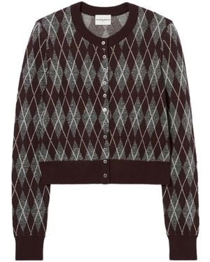 Claudie Pierlot Cardigan À Motif De Losanges - Noir