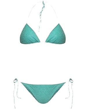 Oséree Glitter-Effect Bikini - Green