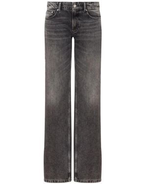 Love Moschino Jeans Mit Logo-Patch - Grau