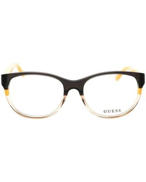 Guess Gafas Con Placa Del Logo - Metálico