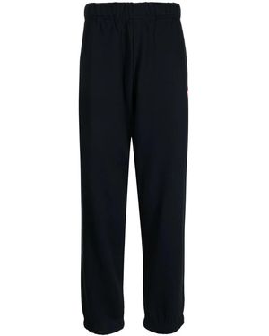 Chocoolate Logo-Patch Cotton Track Trousers - Blue