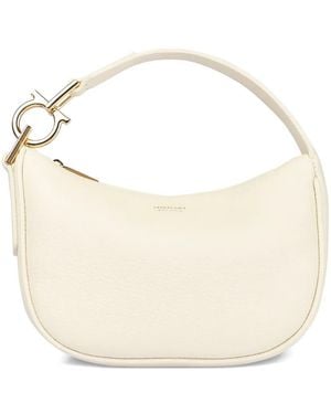 Ferragamo Logo-Detail Shoulder Bag - White