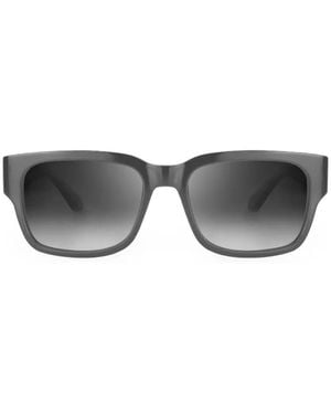 Bugatti Tortoise-Effect Rectangle-Frame Sunglasses - Grey
