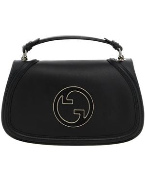 Gucci Medium Blondie Logo-Detail Tote Bag - Black