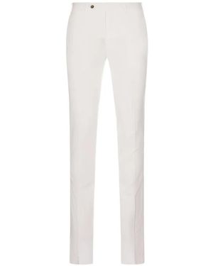 PT Torino Slim-Fit Trousers - White