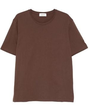 Laneus Round-Neck T-Shirt - Brown
