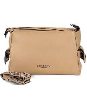 ERMANNO FIRENZE Bolso De Hombro Con Logo Estampado - Neutro