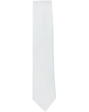 Errico Formicola Patterned Tie - White