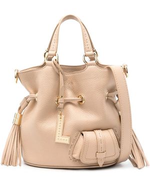 Lancel Premier Flirt Leather Bucket Bag - Natural