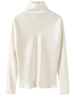 Almada Label Maddy High-Neck Shirt - White