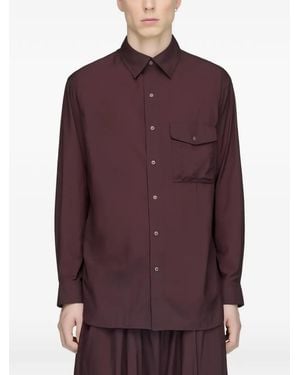 Y-3 Sobrecamisa Con Tres Rayas - Morado
