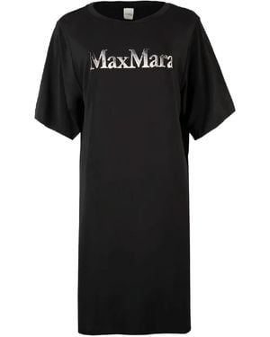 Max Mara Luna Logo Mini Dress - Black