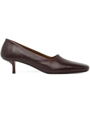 Marsèll Kitten-Heel Square-Toe Court Shoes - Brown