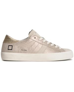 Date Hill Low Glitter-Panel Trainers - White