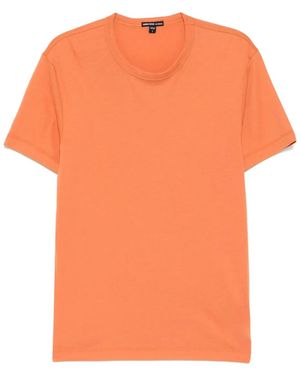 James Perse T-Shirt À Effet Brossé - Orange