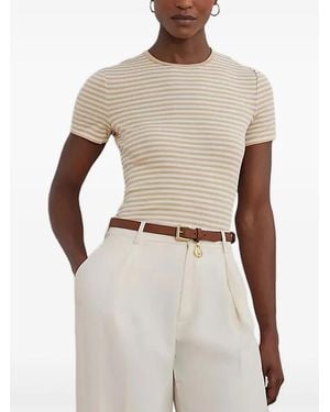 Ralph Lauren Striped Short-Sleeve T-Shirt - Natural