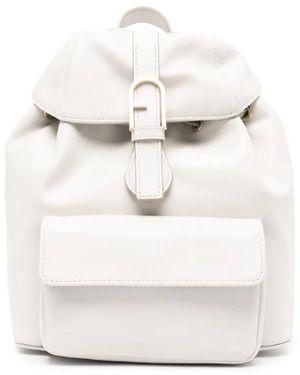 Furla Sac À Dos Flow À Détail De Boucle - Blanc