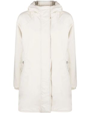 Woolrich Abrigo Reversible Con Capucha - Blanco