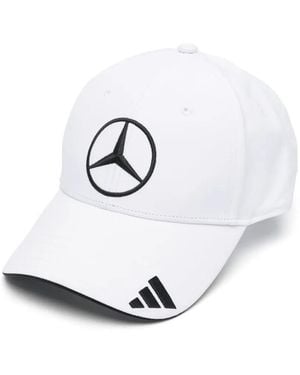 adidas X Mercedes Baseballkappe mit Logo - Weiß